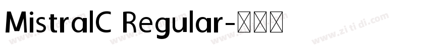 MistralC Regular字体转换